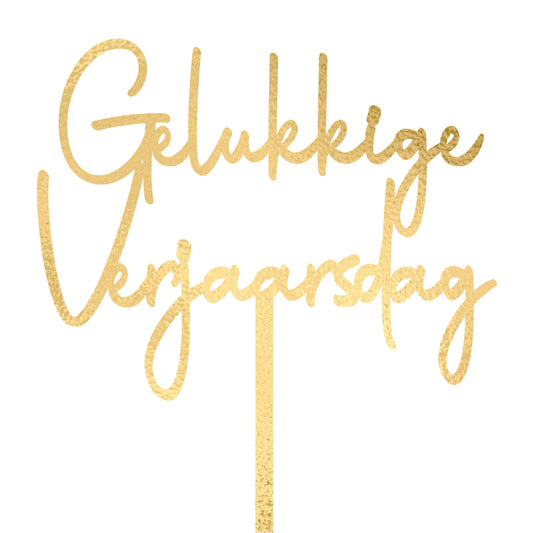 CakeTopper ♥ Gelukkige Verjaarsdag